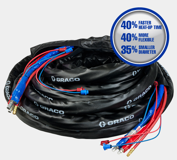 Reactor 3 Heated Hose - Internal Heater Dual Heat Zone & Black Xtreme Wrap
